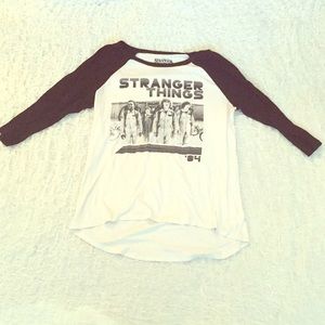 Stranger things baseball tee